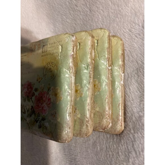 Vintage-Inspired Floral Cork-Backed Coasters Set Of 4 By Hobby Lobby - Picture 13 of 13